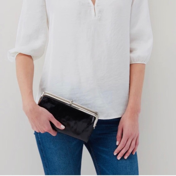 HOBO Lauren Embossed Leather Clutch - Picture 16 of 16